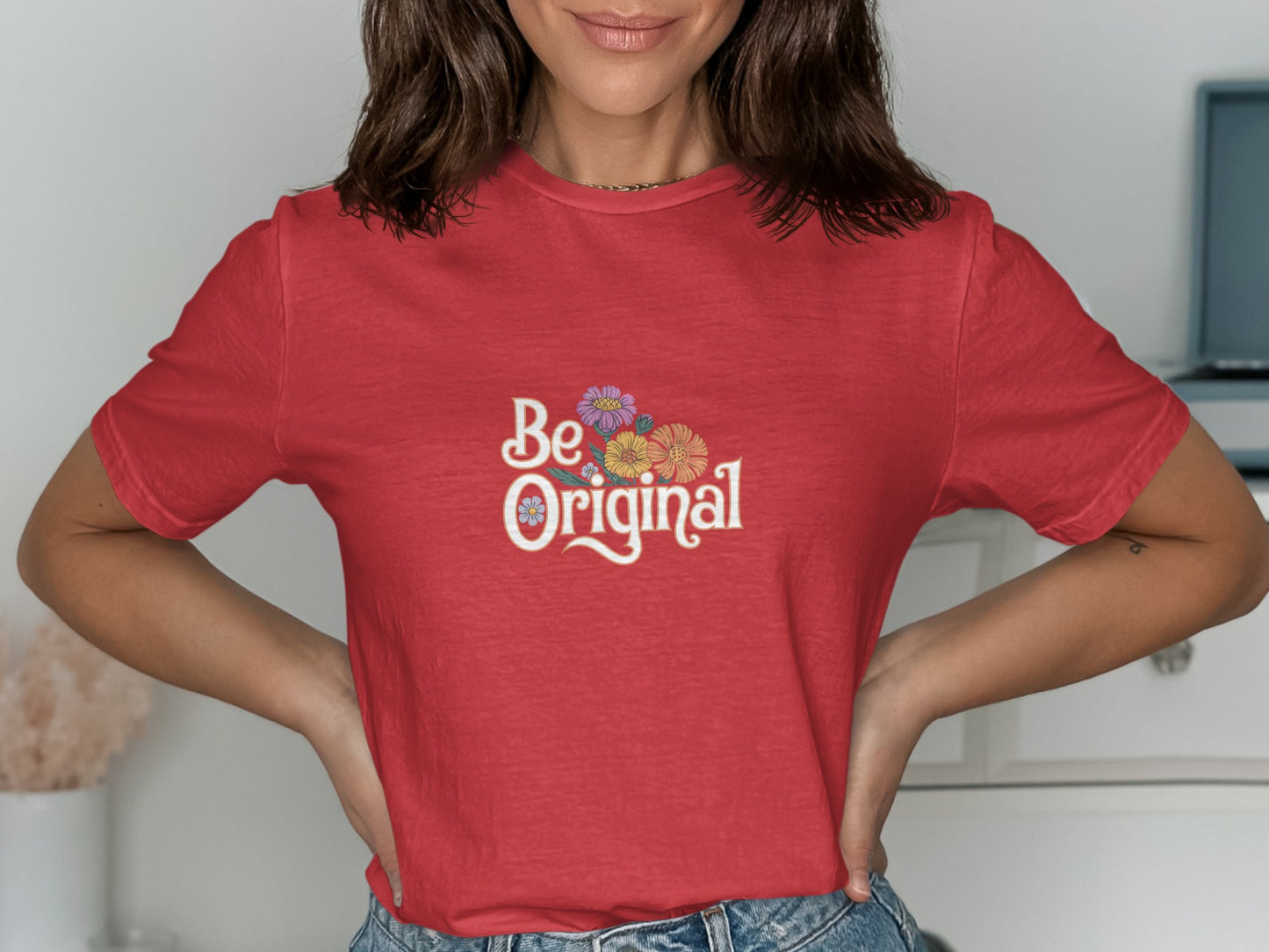 Be Original Red Graphic Printed T-Shirt product type