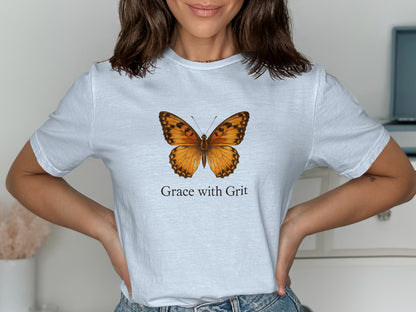 Grace with Grit Printed Butterfly T-Shirt product type