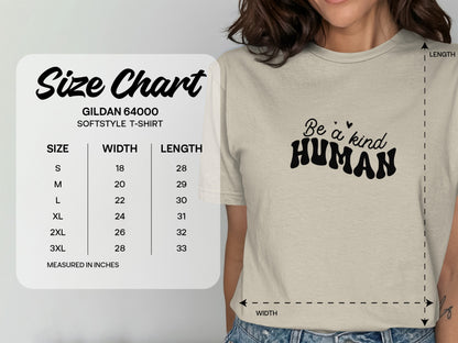 Be a Kind Human Softstyle T-Shirt product type