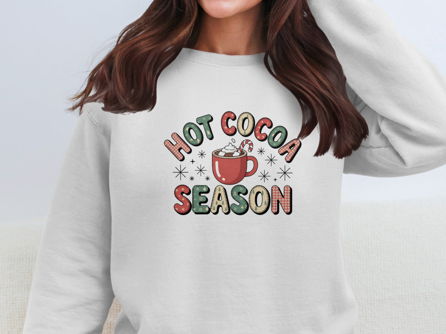 Hot Cocoa Season Cozy Sweatshirt for Winter Fun