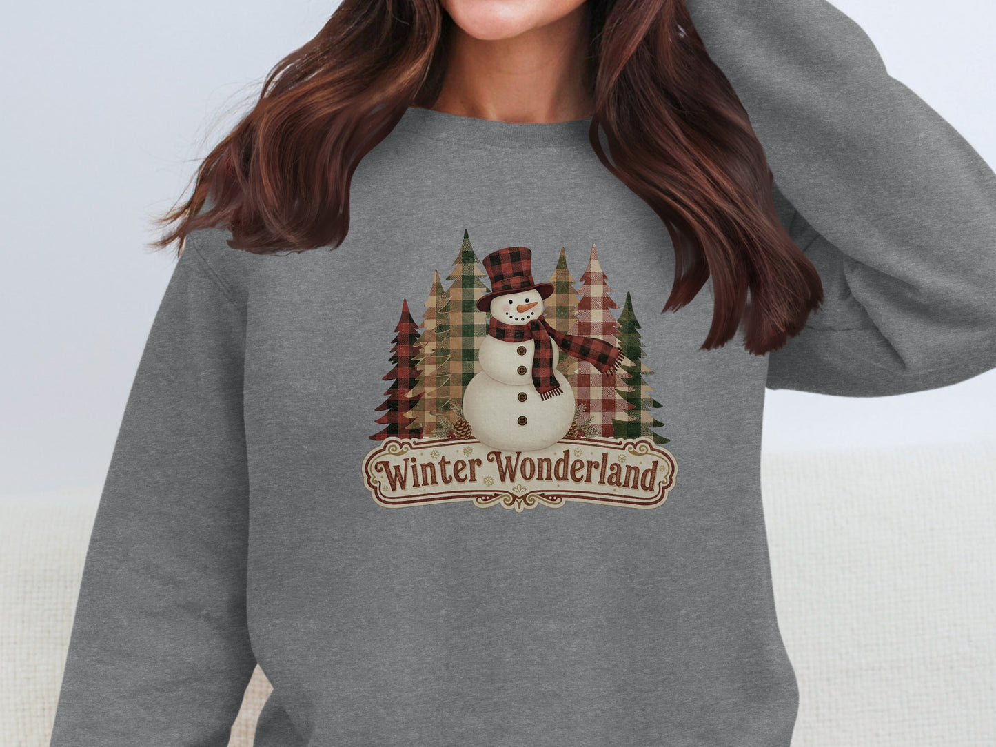 Winter Wonderland Snowman Graphic Sweatshirt