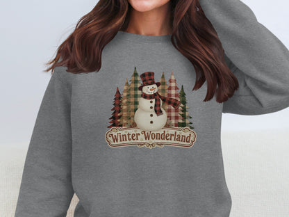 Winter Wonderland Snowman Graphic Sweatshirt