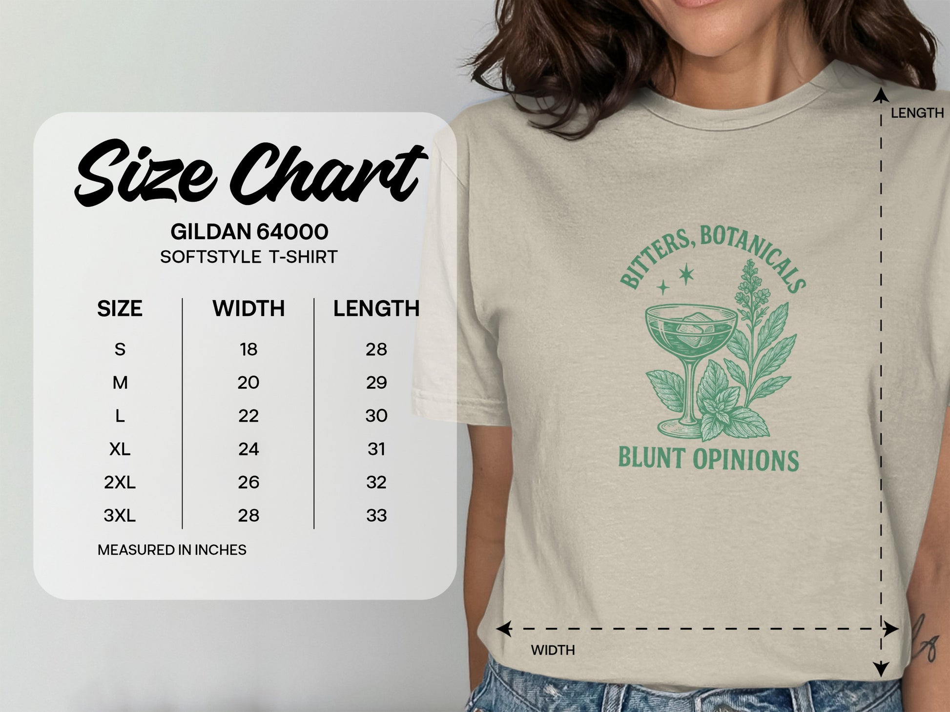 Bitters Botanicals Blunt Opinions T-shirt product type