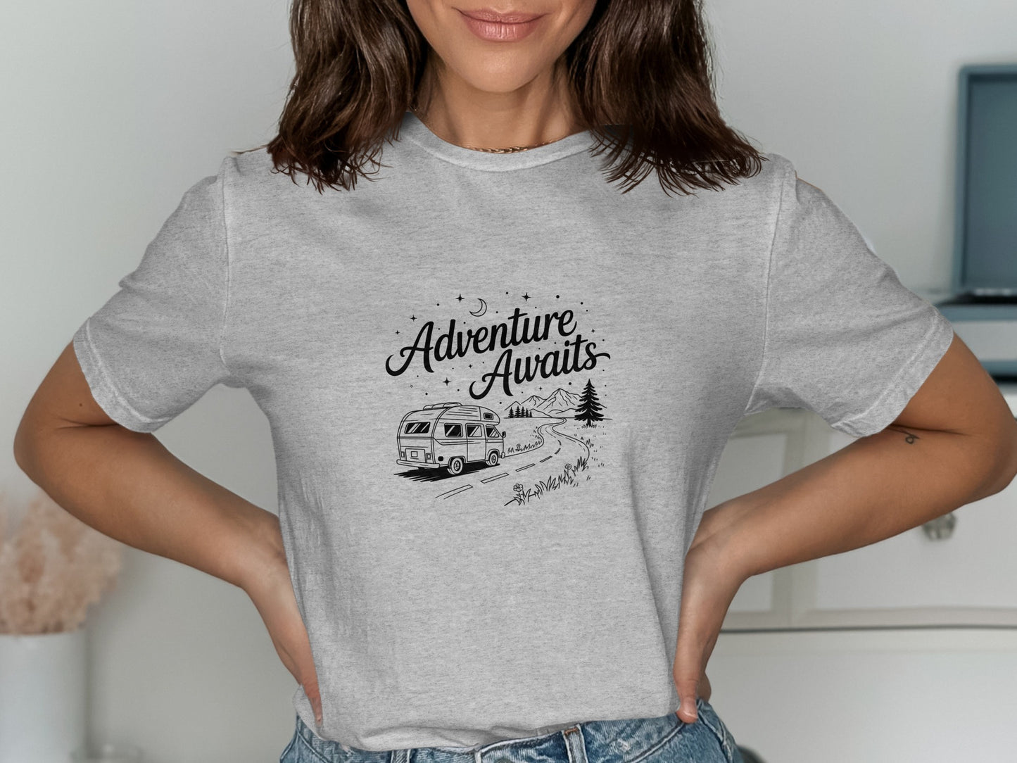 Adventure Awaits Graphic Tee Shirt Product