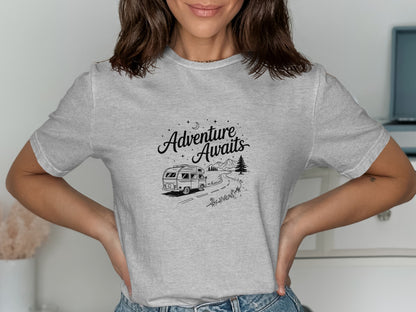 Adventure Awaits Graphic Tee Shirt Product