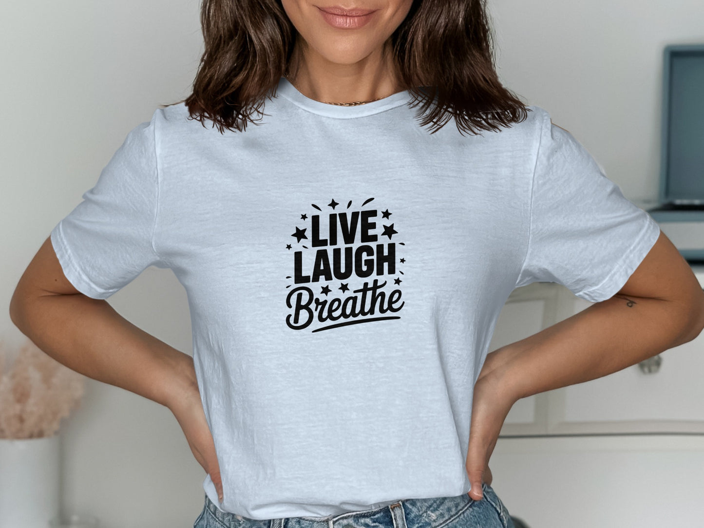 Live Laugh Breathe Graphic Tee Shirt product