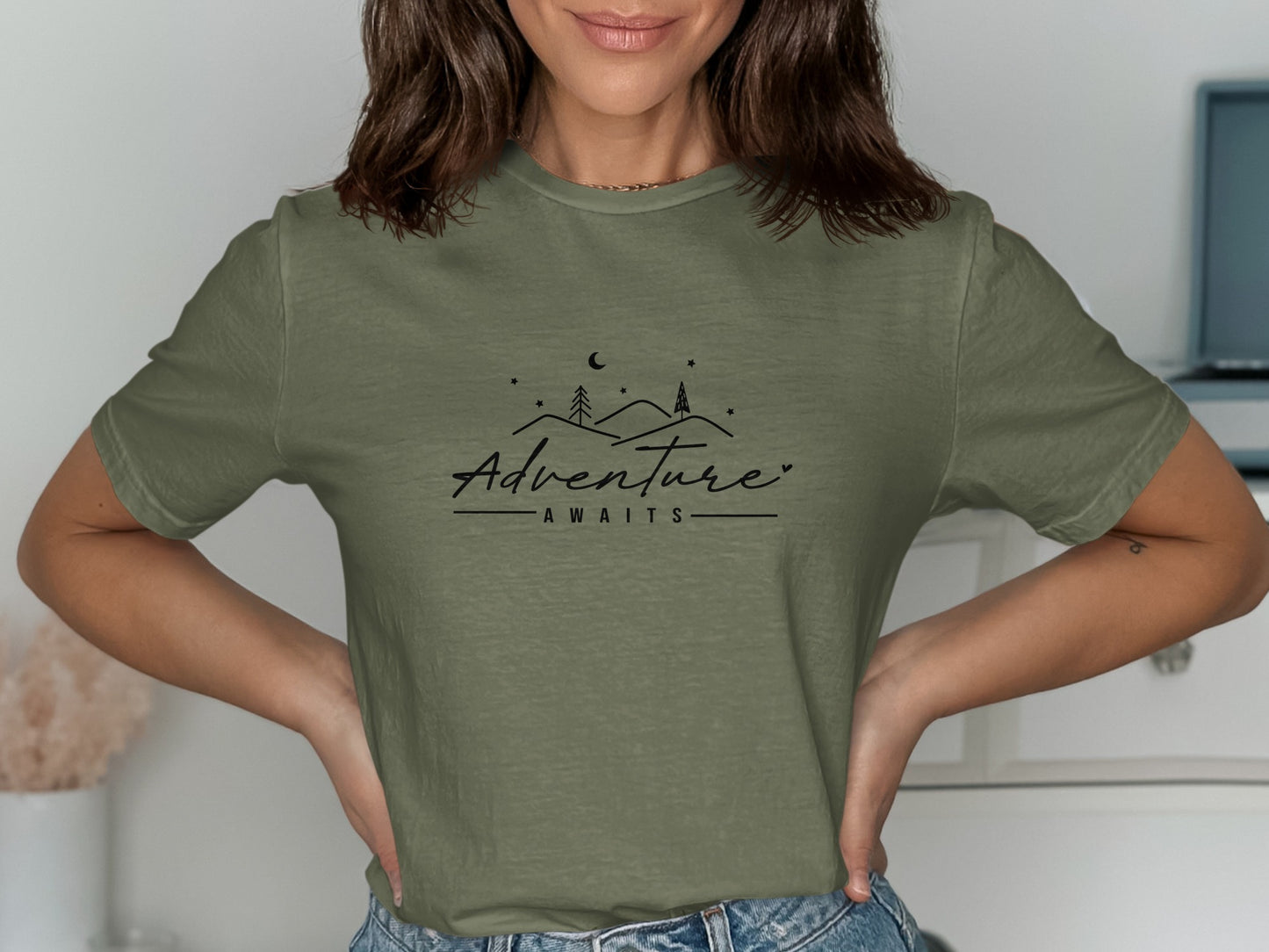 Adventure Awaits Graphic T-shirt Casual Tee product