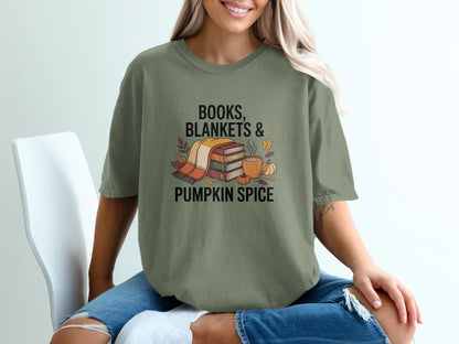 Books Blankets Pumpkin Spice Graphic T-shirt product