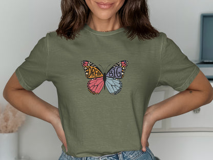 Dream Big Butterfly Graphic T-Shirt product