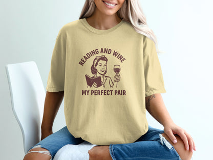 Reading and Wine My Perfect Pair shirt product type