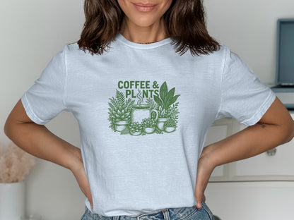 Coffee and Plants Graphic T-Shirt product type