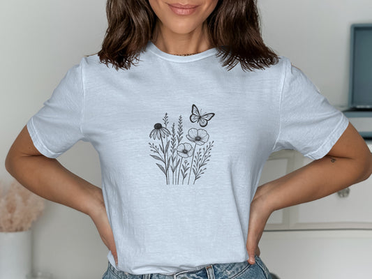 Botanical Print Women's T-Shirt Casual Wear product