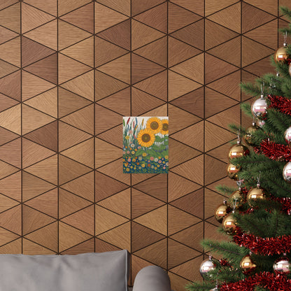 Sunflower With Wildflowers Poster