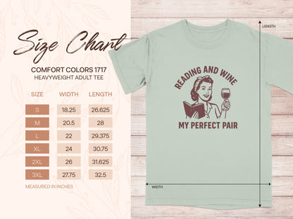 Reading and Wine My Perfect Pair Adult Tee product