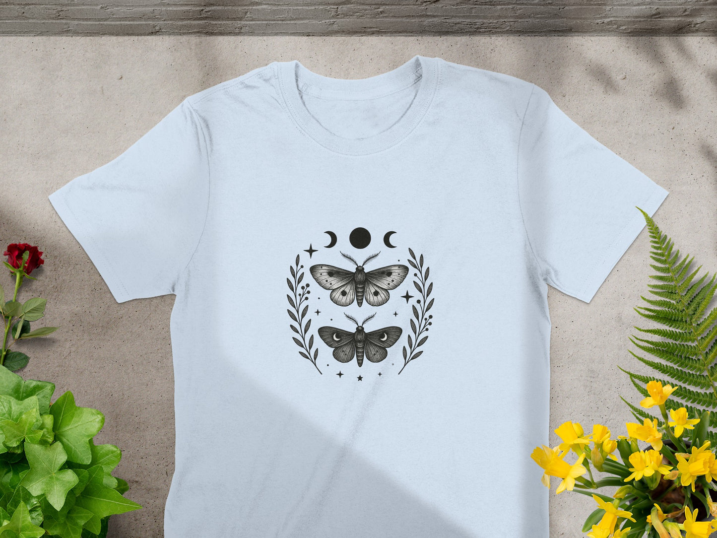 Mystical Moths and Moonlight Garden T-Shirt product type