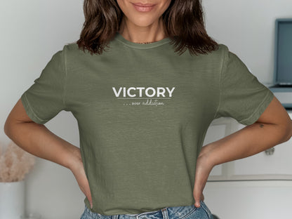 Victory Over Addiction Printed T-Shirt product type