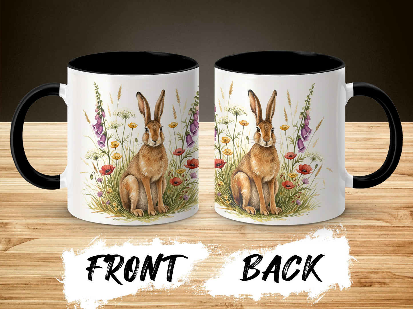 Adorable Bunny Illustration Mug for Animal Lovers