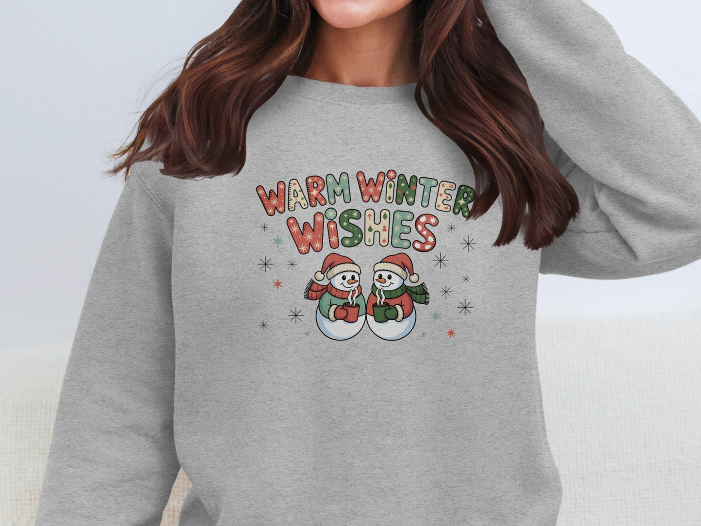 Warm Winter Wishes Snowmen Sweatshirt Product