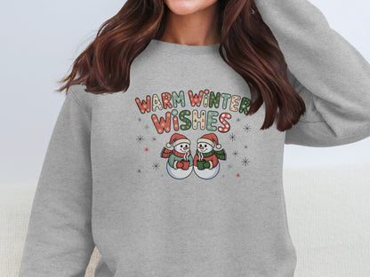 Warm Winter Wishes Snowmen Sweatshirt Product