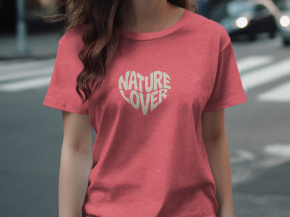 Heart Shaped Nature Lover Graphic Design T-Shirt product