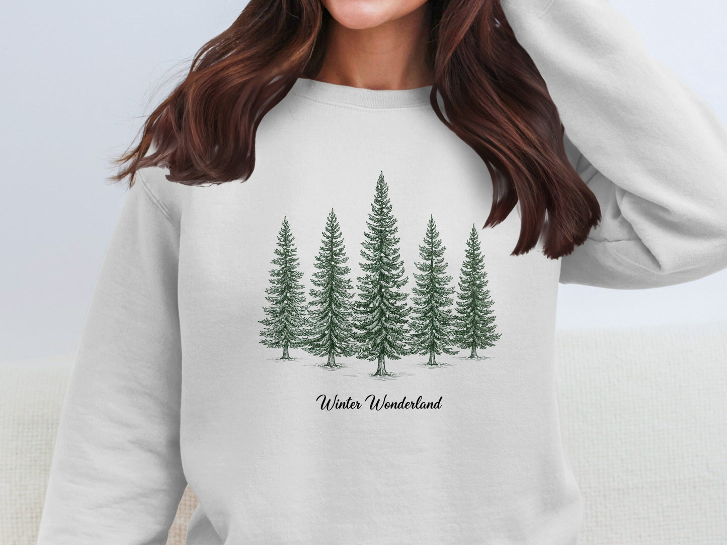 Winter Wonderland Tree Graphic Sweatshirt