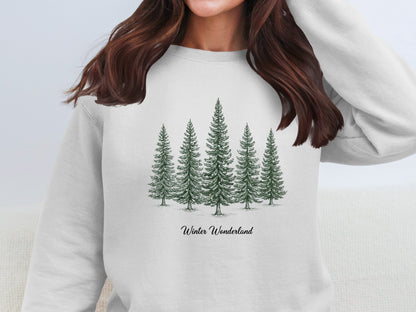 Winter Wonderland Tree Graphic Sweatshirt