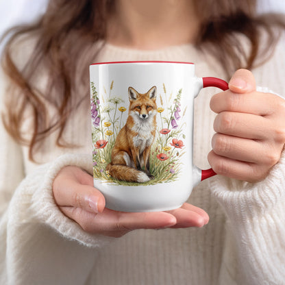 Beautiful Forest Fox Artwork Mug for Nature Lovers