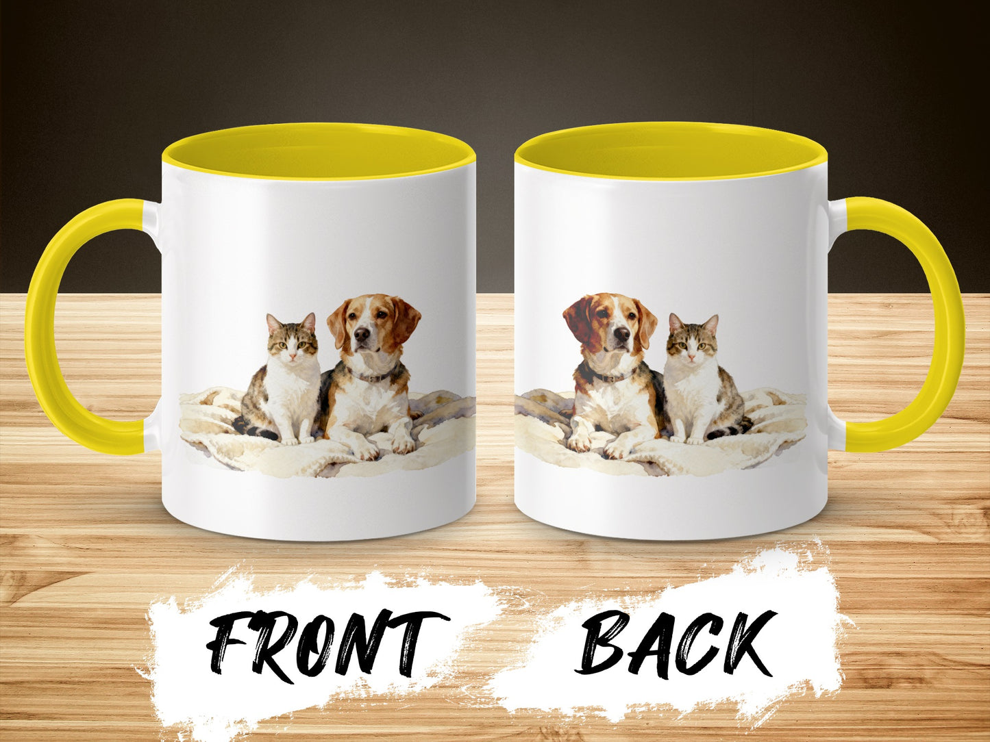 Cute Dog and Cat Companion Coffee Mug product