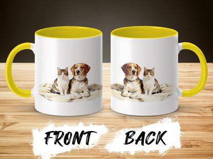 Cute Dog and Cat Companion Coffee Mug product