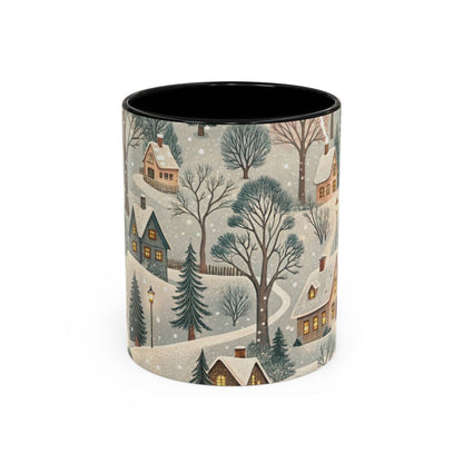 Cozy Winter Village Scene Cup