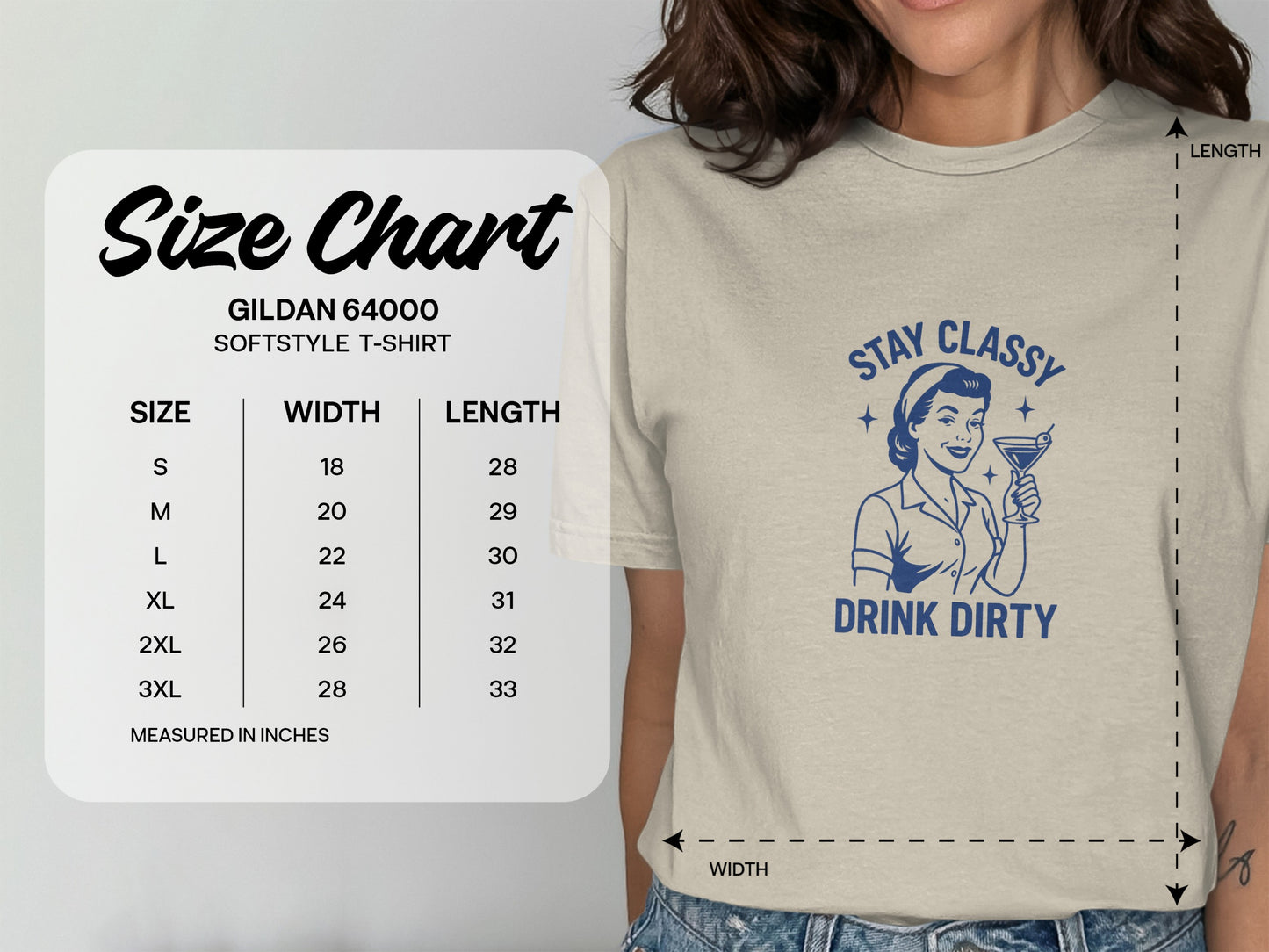 Stay Classy Drink Dirty Graphic T-Shirt product type