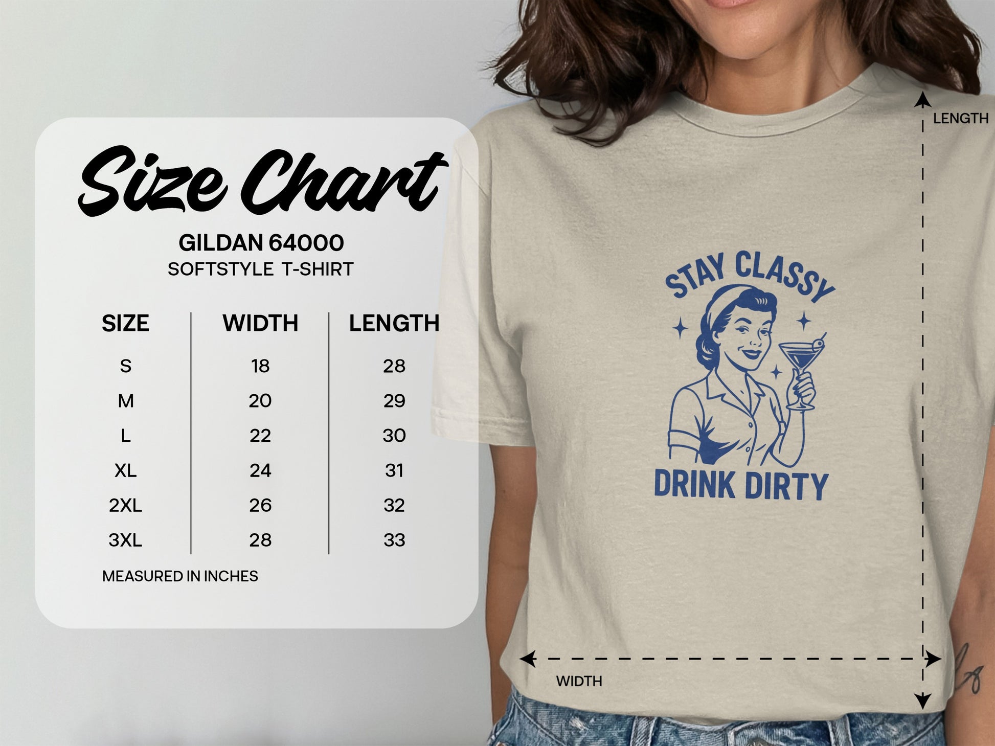 Stay Classy Drink Dirty Graphic T-Shirt product type