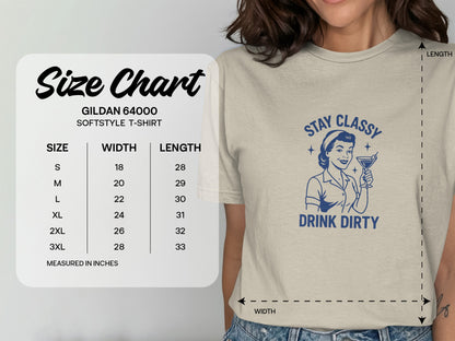 Stay Classy Drink Dirty Graphic T-Shirt product type