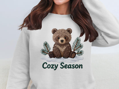 Cozy Season Bear Winter Apparel Design