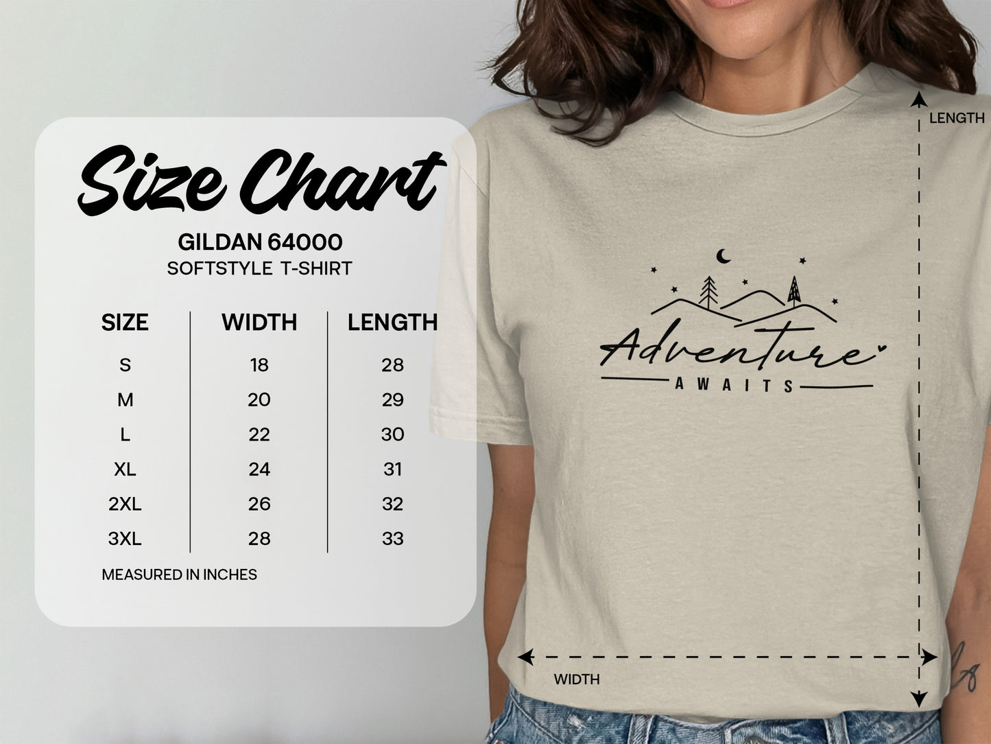 Adventure Awaits Graphic Softstyle T-Shirt product type