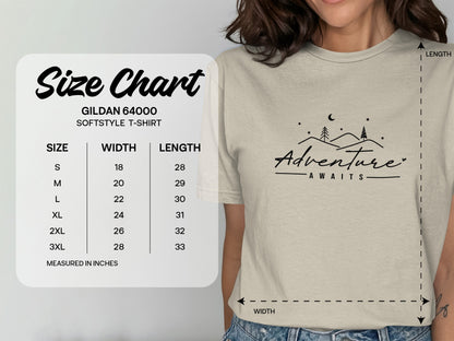 Adventure Awaits Graphic Softstyle T-Shirt product type