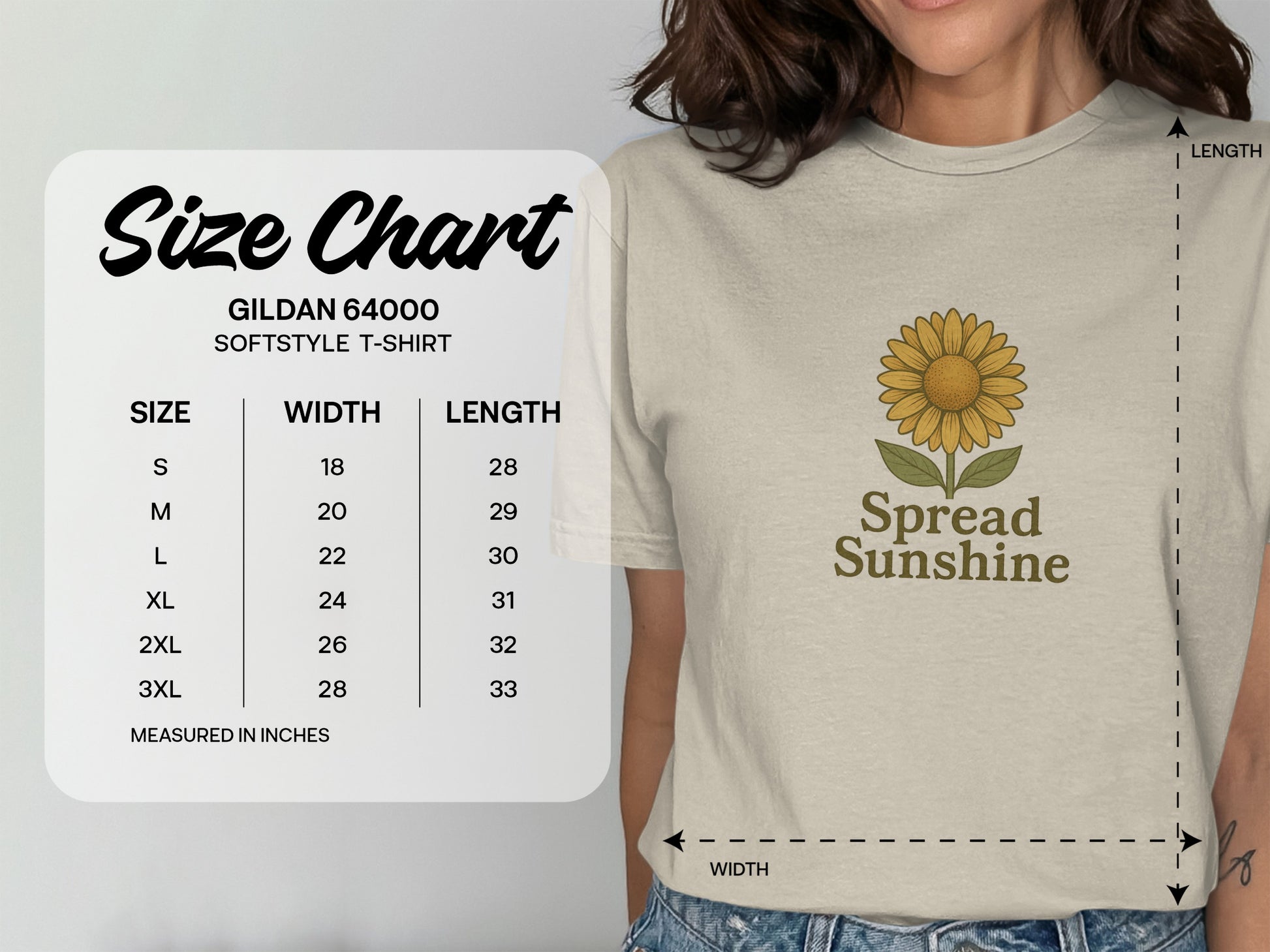Spread Sunshine softstyle t-shirt product