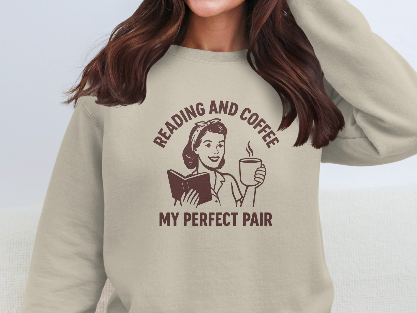 Reading and Coffee My Perfect Pair Casual Sweatshirt