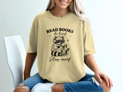 Read Books Be Kind Stay Weird Graphic Tee product