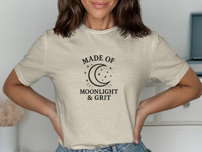 Made of Moonlight and Grit Statement Tee product