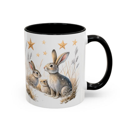 Charming Rabbit and Star Patterned Mug