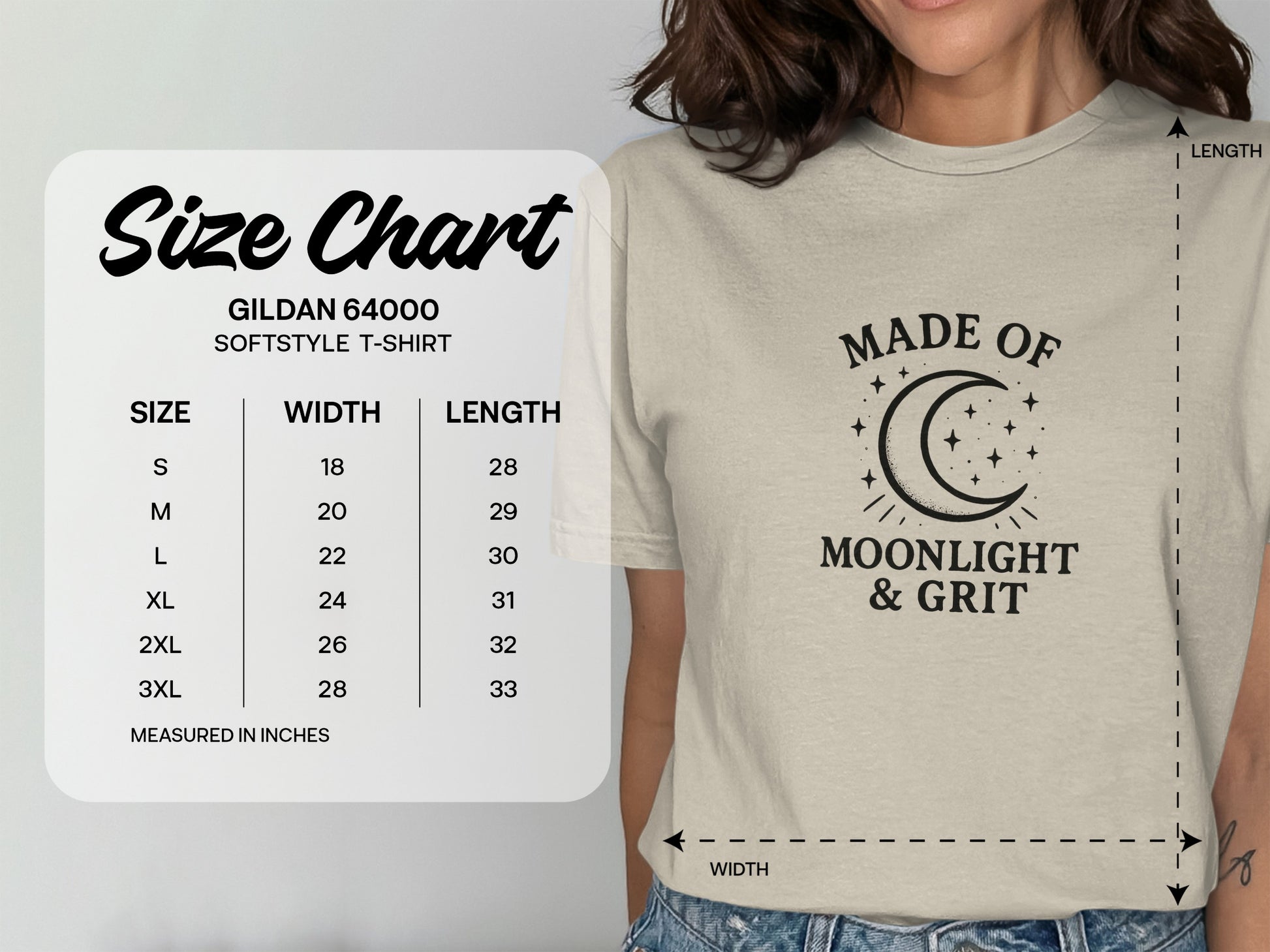 Made of Moonlight and Grit Softstyle T-shirt product