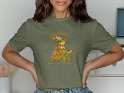 The Road is Long But the Company is Kind T-shirt product