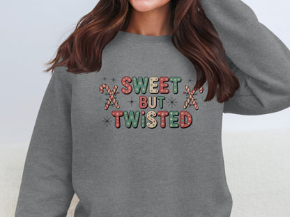 Sweet But Twisted Sweatshirt Christmas Design