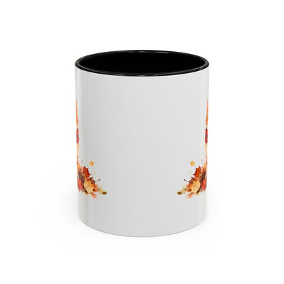 Vibrant Watercolor Autumn Leaves Design Mug product