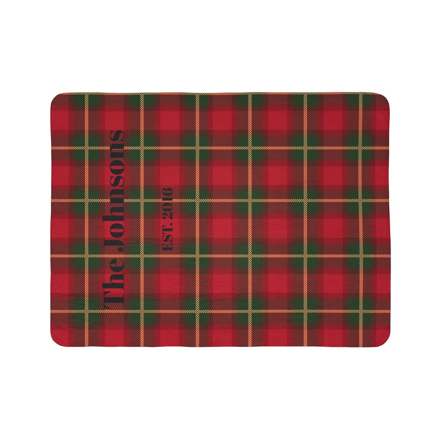 Traditional Red Plaid Family Blanket