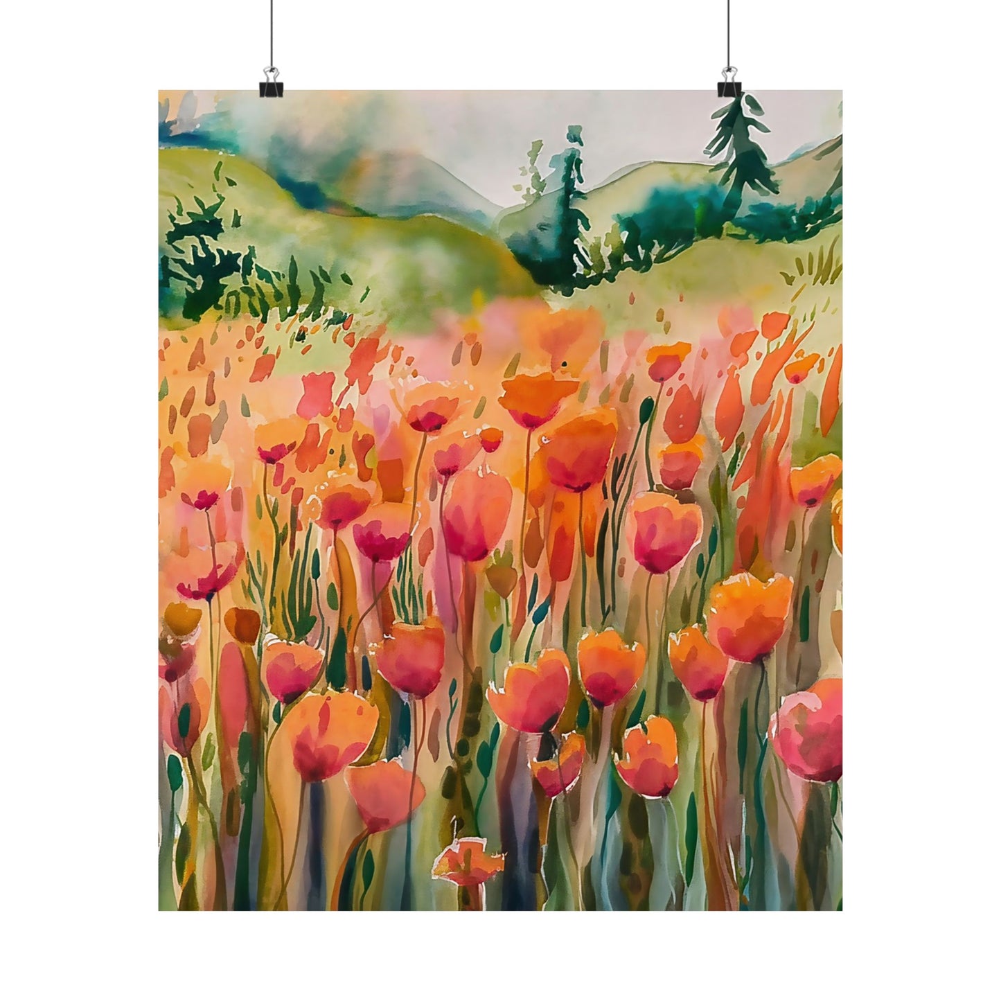 Field Of Flowers Poster