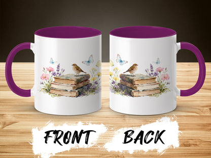 Beautiful Bird and Butterflies Design Mug Product