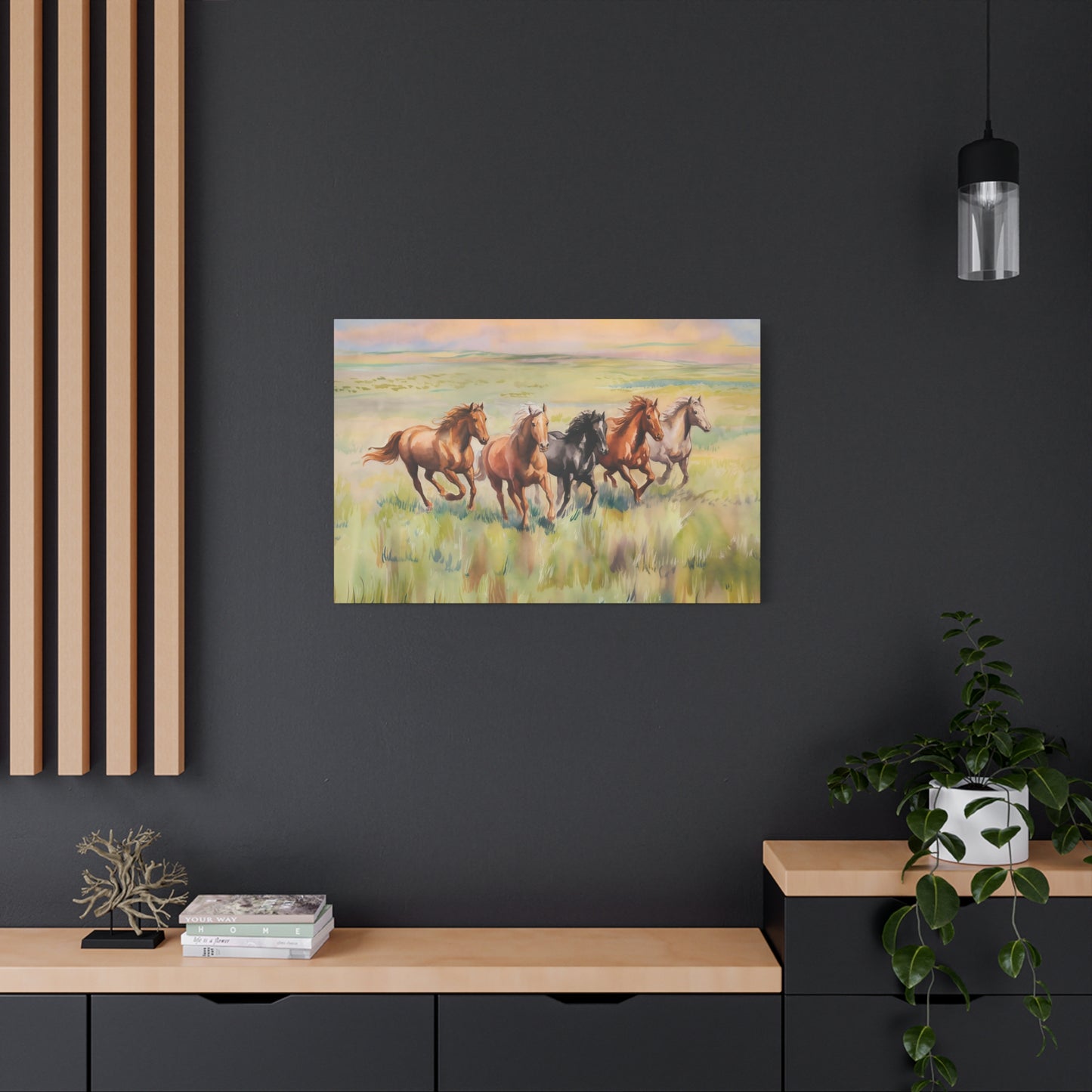 Wild Horses Canvas Wall Art