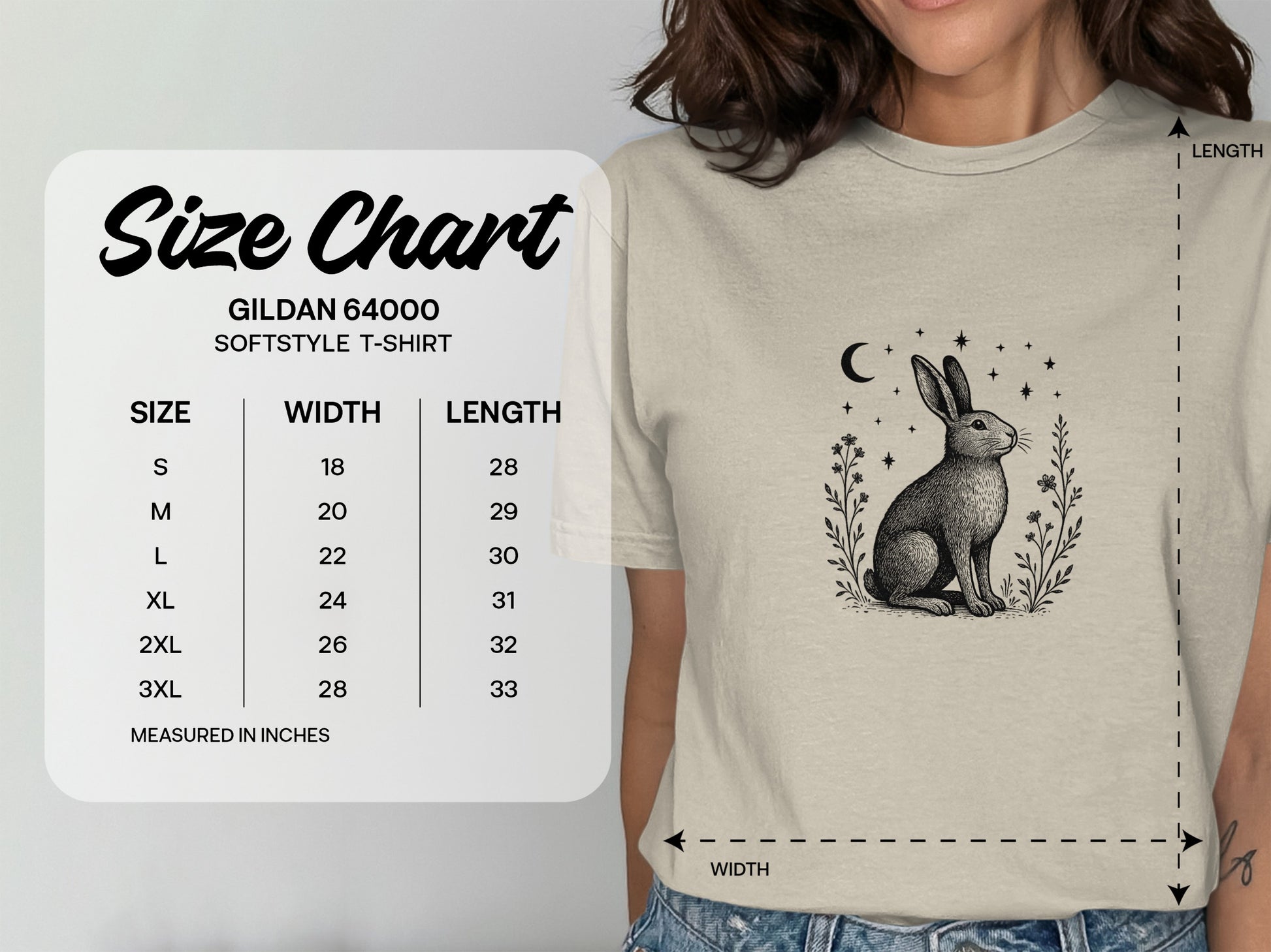 Cute Rabbit Graphic Tee Unisex T-Shirt Fashionable product